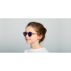 Izipizi - Okulary przeciwsłoneczne Sun Junior (5-10lat) D Blue Tortoise (lustrzanki)