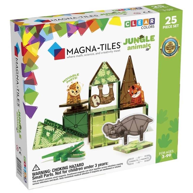 Magna Tiles - Klocki magnetyczne Jungle Animals 25 el.