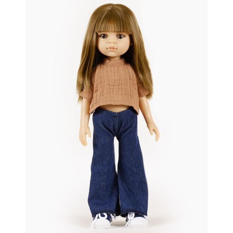 Minikane - Spodnie jeansowe i top Faustine, Amigas 32cm - Cassonade