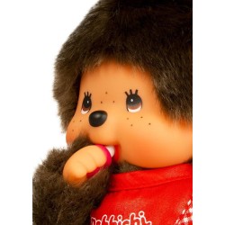 Monchhichi - Pluszowa małpka chłopiec Classic, 20cm - Czerwony