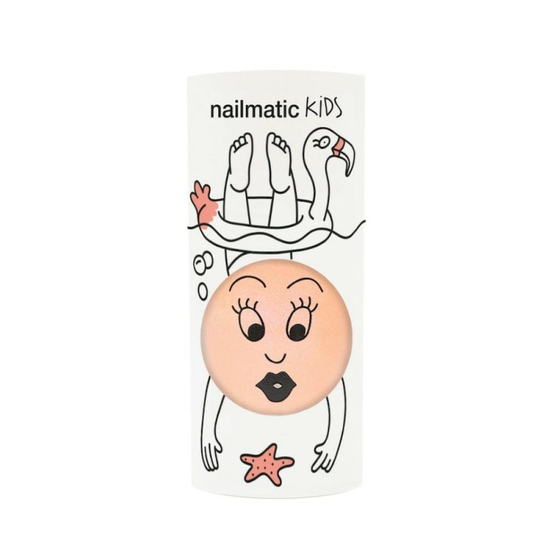 Nailmatic - Lakier do paznokci na bazie wody Flamingo - Neonowy koralowo-perłowy