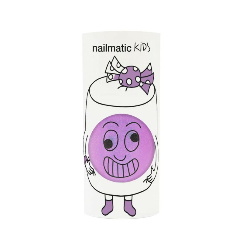 Nailmatic - Lakier do paznokci na bazie wody Marshi - neonowy lilowo-perłowy