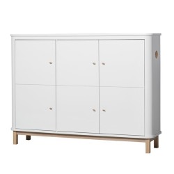 Oliver Furniture - Komoda 3-drzwiowa - white/oak