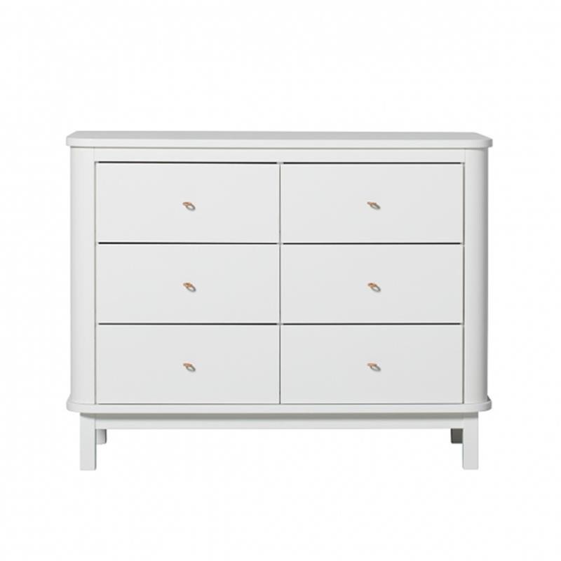 Oliver Furniture - Komoda 6 szuflad - white