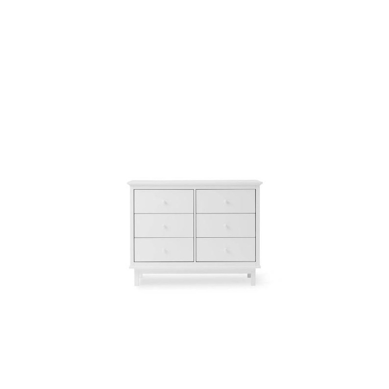 Oliver Furniture - Komoda Seaside z 6 szufladami - white