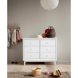 Oliver Furniture - Komoda Seaside z 6 szufladami - white