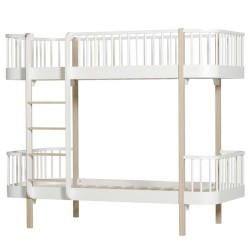 Oliver Furniture - Łóżko Wood Bunk - white/oak