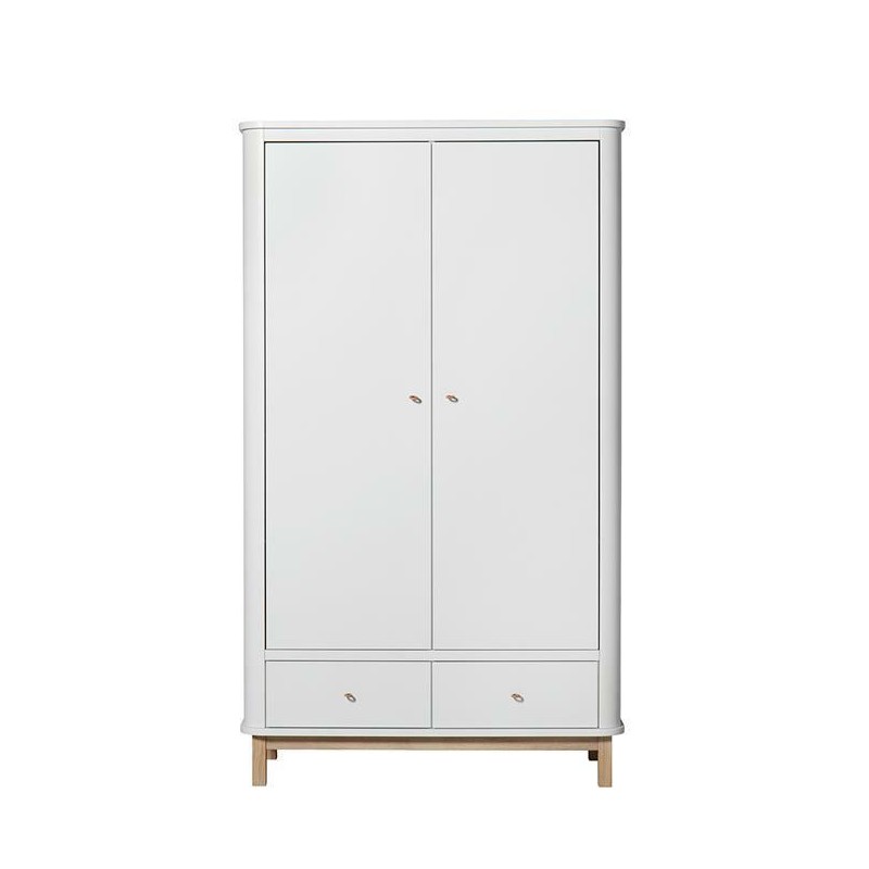 Oliver Furniture - Szafa 2-drzwiowa - white/oak