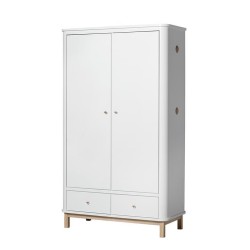 Oliver Furniture - Szafa 2-drzwiowa - white/oak