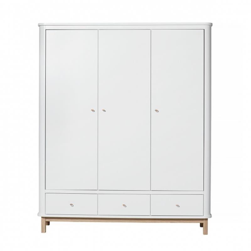 Oliver Furniture - Szafa 3-drzwiowa - white/oak