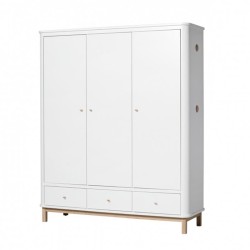 Oliver Furniture - Szafa 3-drzwiowa - white/oak