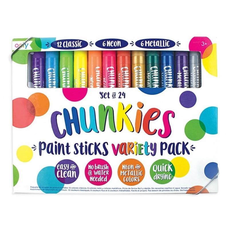 Ooly - Farba w kredce, Chunkies Paint Sticks - 24szt.