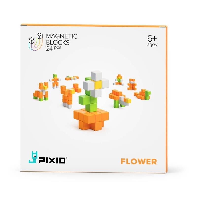 Pixio - Klocki magnetyczne Flower 24