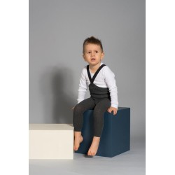 Silly Silas - Legginsy z szelkami Dark Grey Blend