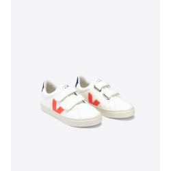 Veja - Sneakersy Esplar chromefree - White/Orange-Fluo/Cobalt