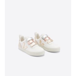 Veja - Sneakersy V-10 Chromefree - Multico White