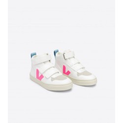 Veja - Sneakersy V-10 Mid CWL - White Sari Steel