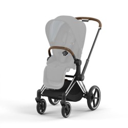 Cybex - Priam 4.0 rama w zestawie ze stelażem siedziska - Chrome Brown