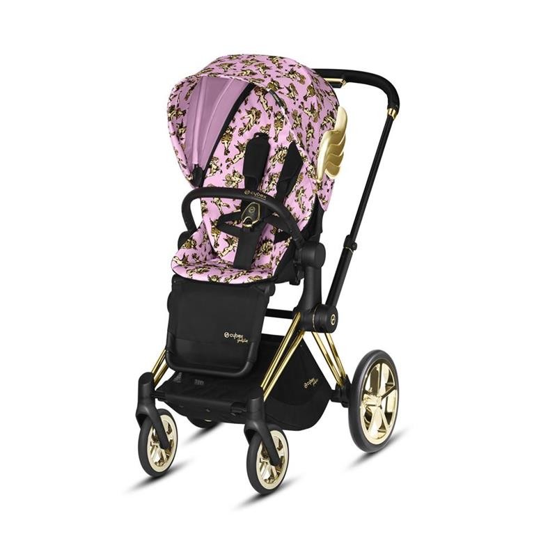 Cybex - Wózek spacerowy Priam 1.0 by Jeremy Scott Cherub Pink