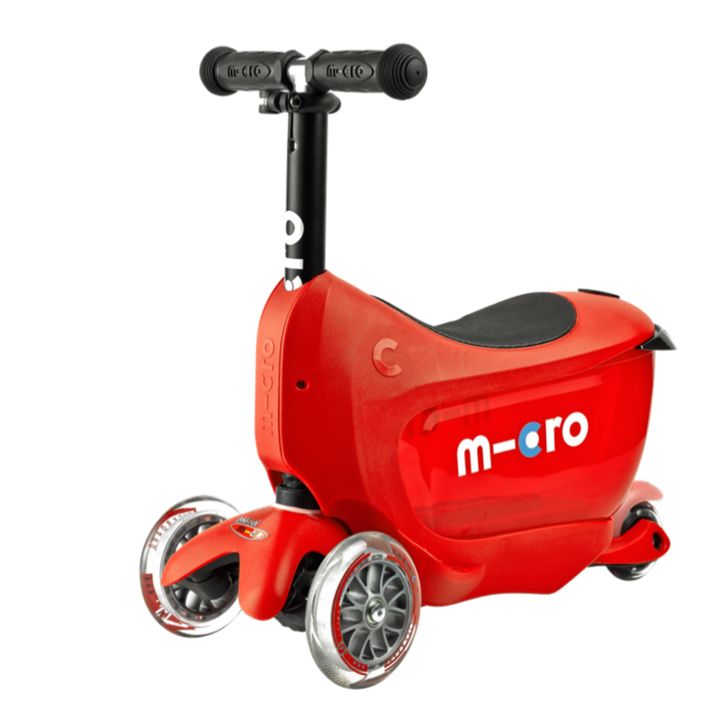 Micro - Trójkołowa hulajnoga/jeździk Mini2Go Deluxe Plus Red