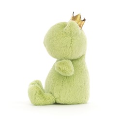 Jellycat - Przytulanka Żabka w złotej koronie 12cm - Zielona