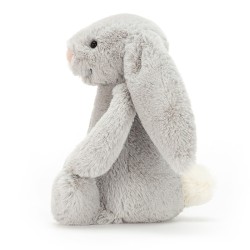 Jellycat - Przytulanka Bashful Królik 18 cm - Srebrny