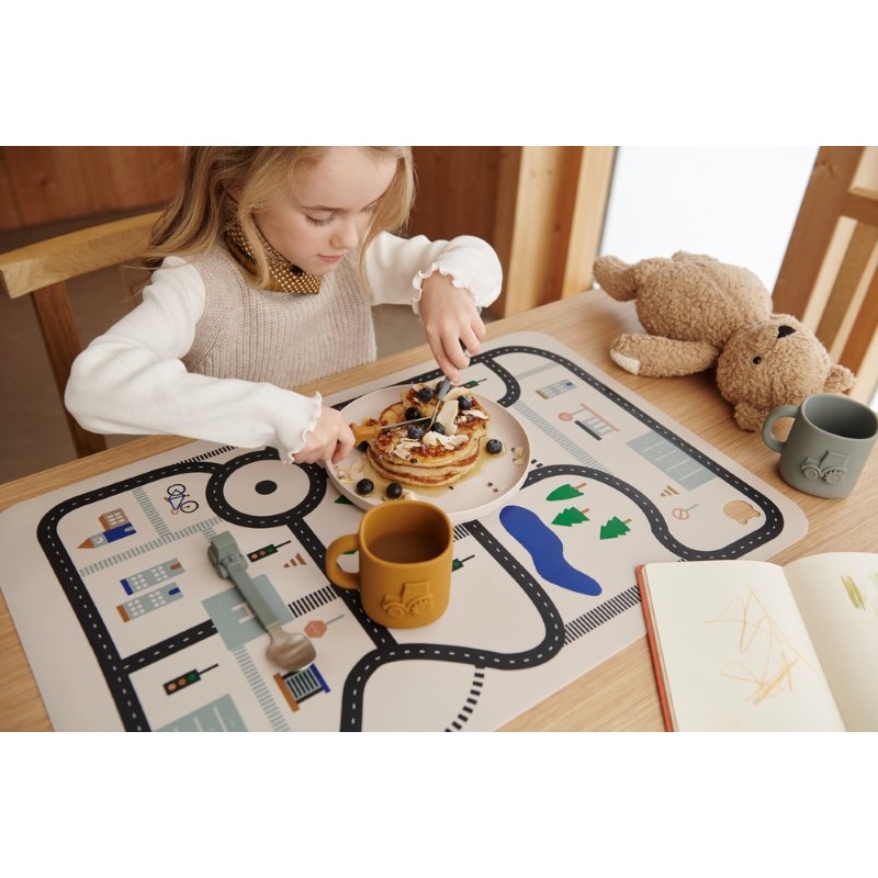 Liewood Telefono Classico Giocattolo Selma - Blu Fog Multi Mix - 100% Legno  di Faggio unisex (bambini)