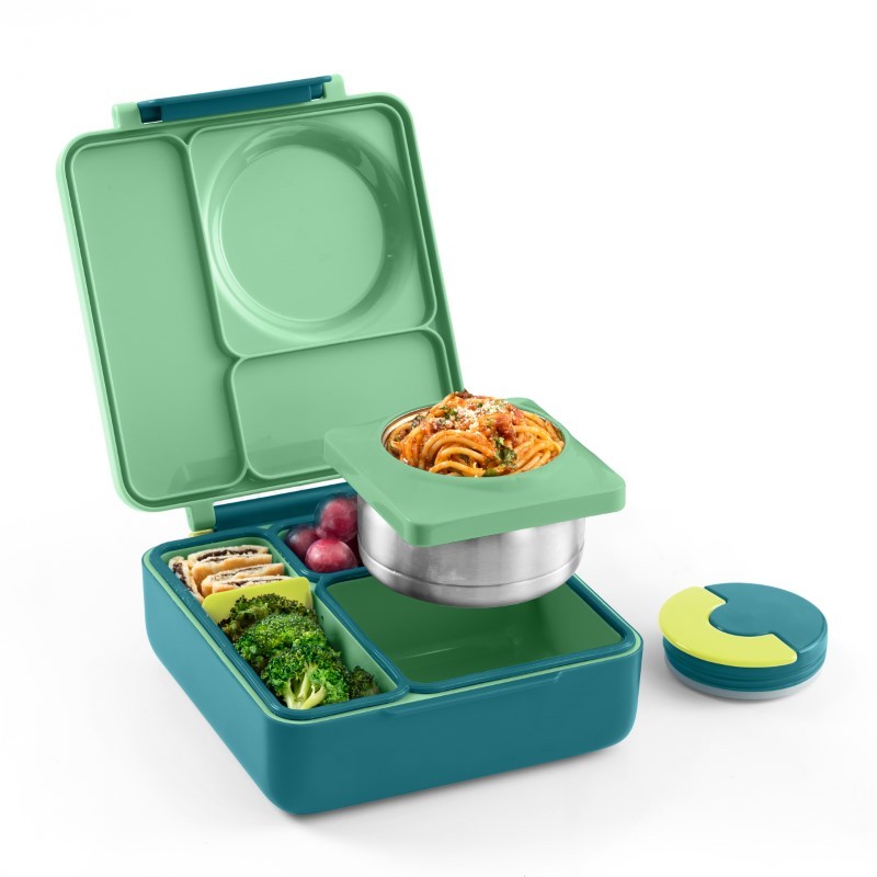 OmieBox - Lunchbox z termosem i przegródkami, Meadow