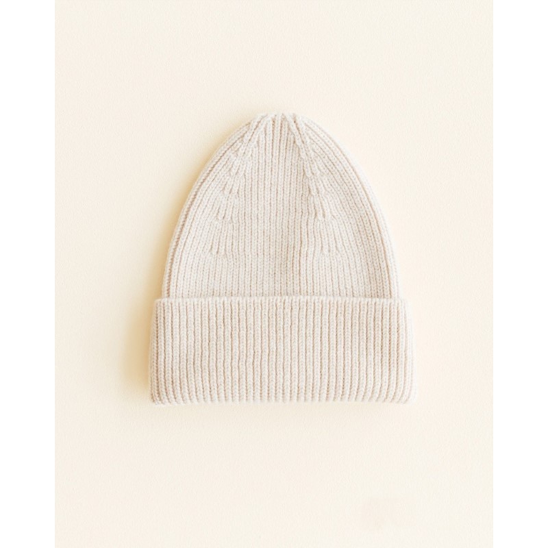 Hvid - Całoroczna czapka z wełny merino Fonzie Beanie - cream