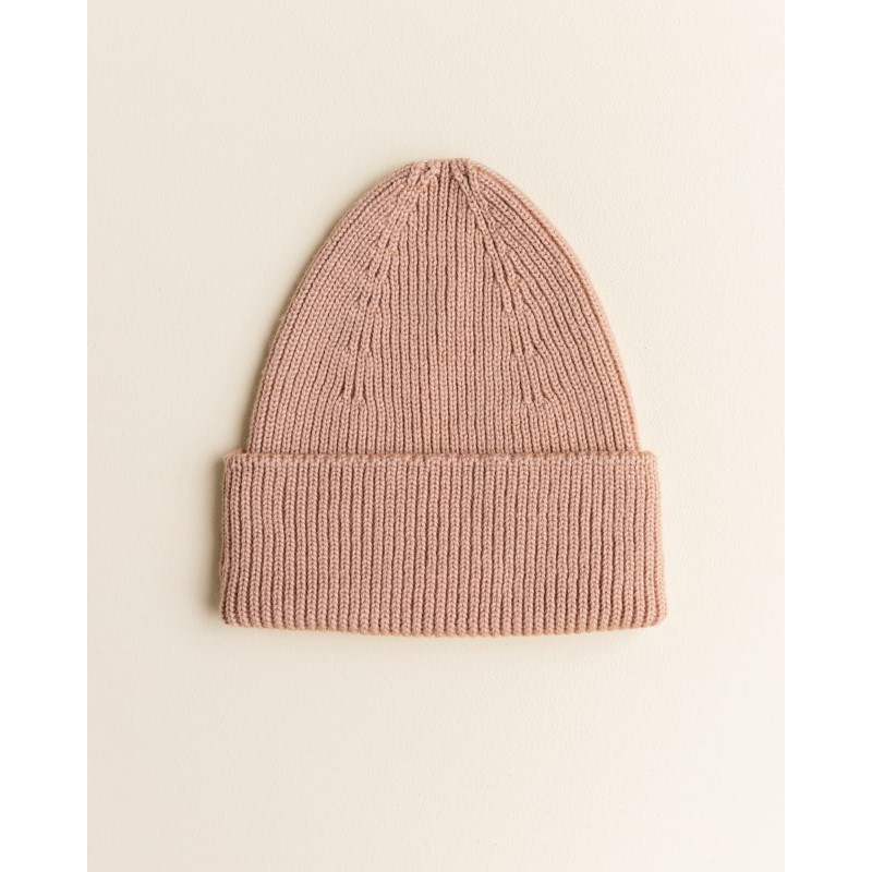 Hvid - Całoroczna czapka z wełny merino Fonzie Beanie - rose