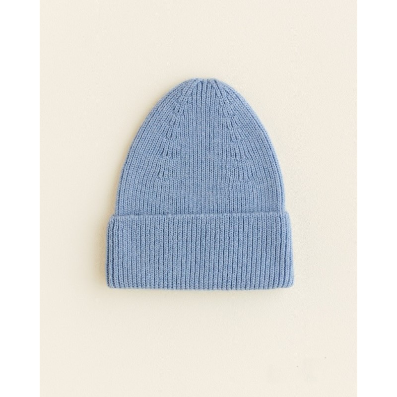 Hvid - Całoroczna czapka z wełny merino Fonzie Beanie - light blue