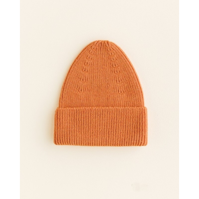 Hvid - Całoroczna czapka z wełny merino Fonzie Beanie - orange