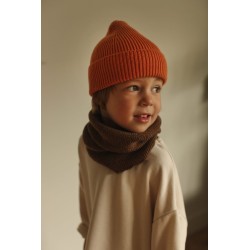 Hvid - Całoroczna czapka z wełny merino Fonzie Beanie - orange