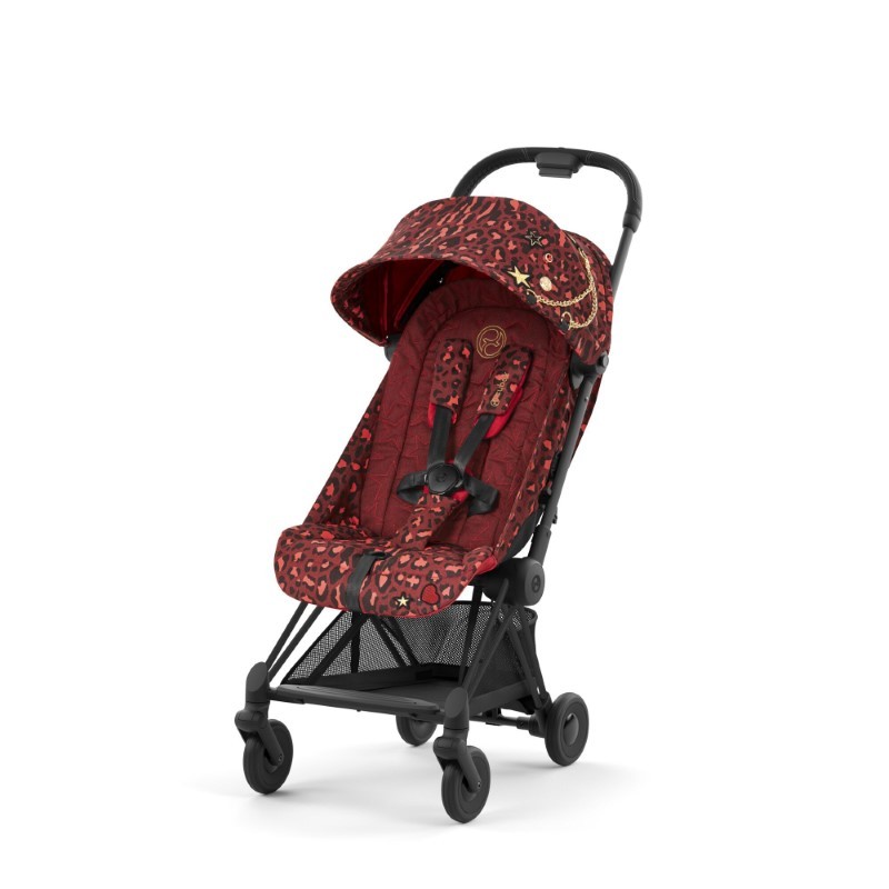 Cybex - Ultrakompaktowy wózek spacerowy Coya - Rosenrot Red | dark red