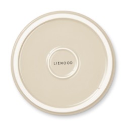 Liewood - Talerz porcelanowy dla dzieci Ophrah - Splash dots/Mist