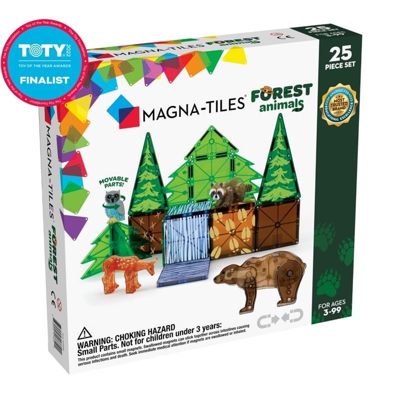 Magna Tiles - Klocki magnetyczne Forest Animals 25 el.