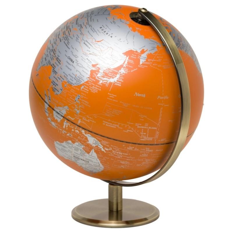 Gentlemen’s Hardware - Globus podświetlany "Orange Globe Light" - 25 cm