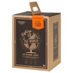 Gentlemen’s Hardware - Globus podświetlany "Orange Globe Light" - 25 cm