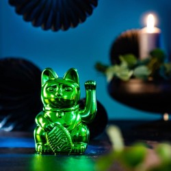 Donkey - Kot szczęścia MANEKI NEKO Festive Edition, shiny green