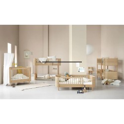 Oliver Furniture - Zestaw do przekształcenia łóżka na antresoli Mini+ na łóżko Junior - Oak