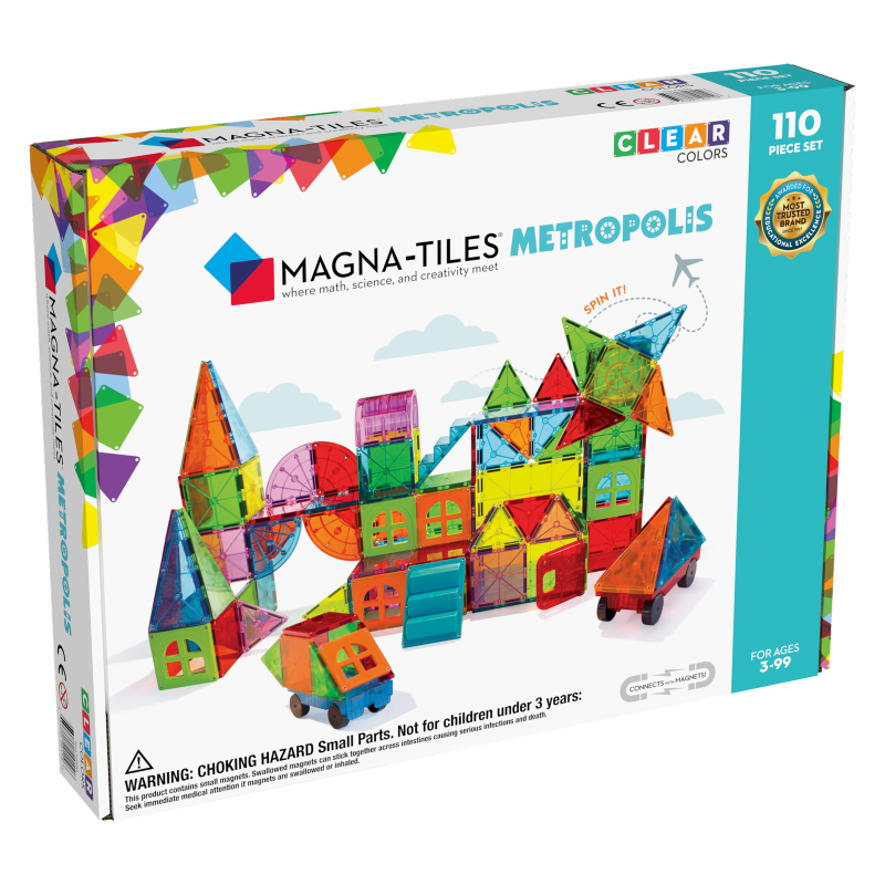 Magna Tiles - Klocki magnetyczne Metropolis 110 el.