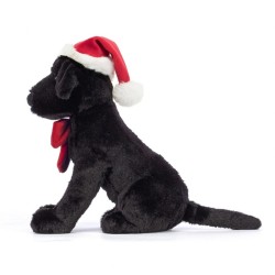 Jellycat - Przytulanka Labrador w czapce Świętego Mikołaja 22cm