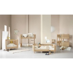 Oliver Furniture - Zestaw do rozbudowy niskiego łóżka piętrowego Mini+  do dwóch łóżek Junior - oak