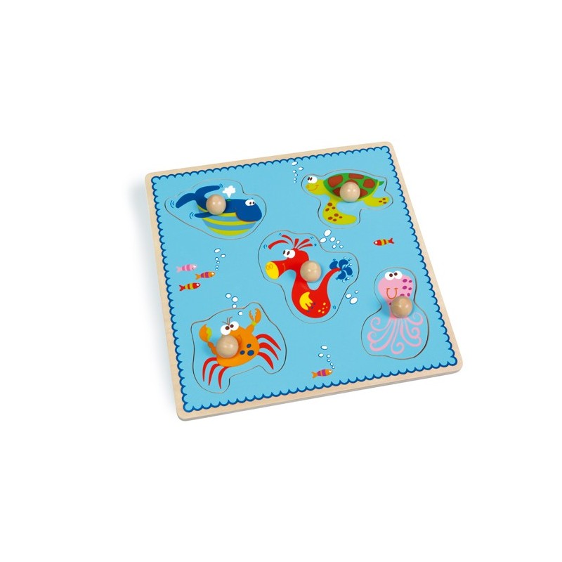 Scratch - Puzzle z Uchwytem Morze 18m+