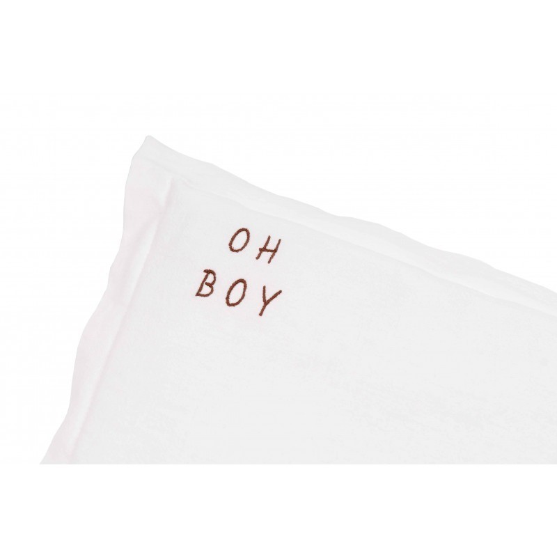 Malomi Kids - Poduszka Washed Cotton Oh Boy Ecru S