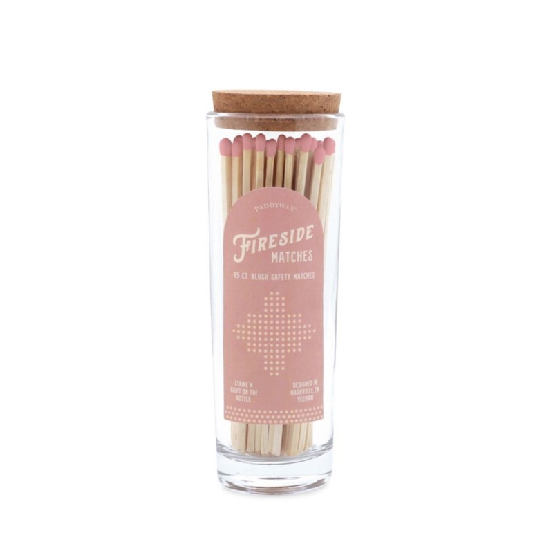 Paddywax - Zapałki długie “Fireside Safety Matches” - Blush Pink Tip