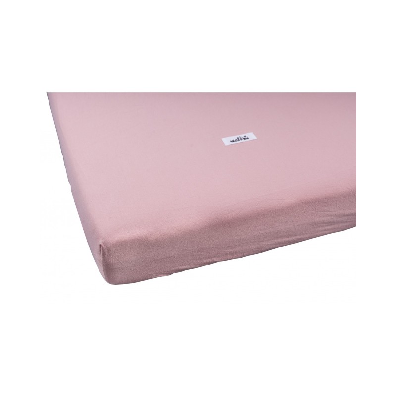 Malomi Kids - Prześcieradło Bawełniane Dusty Pink 80x160