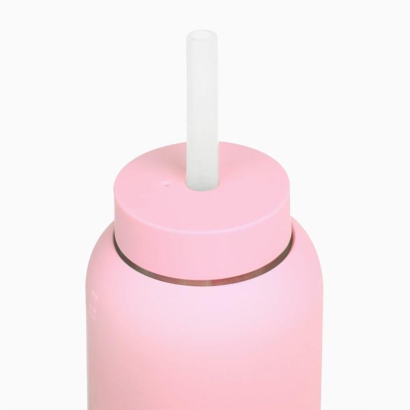 Bink - Silikonowa nasadka ze słomką do butelek Day/Mama Bottle 800ml - cotton candy