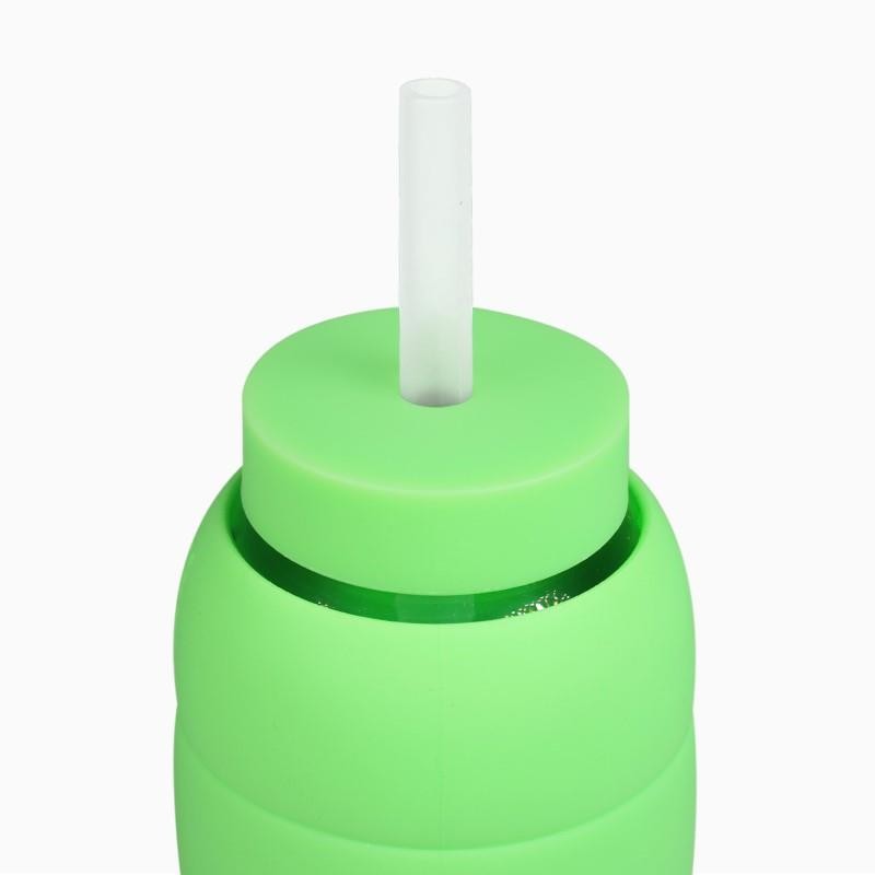 Bink - Silikonowa nasadka ze słomką do butelek Day/Mama Bottle 800ml - lime