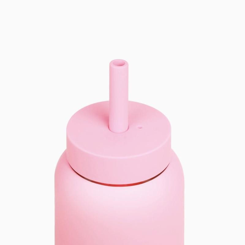 Bink - Silikonowa nasadka ze słomką do butelek Mini Bottle 500ml - cotton candy